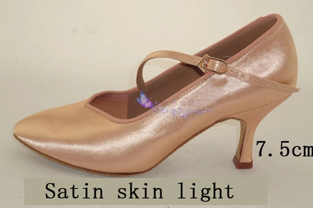 Women's Dance Sneakers – Latin Ballroom Jazz Satin Shoes BD138