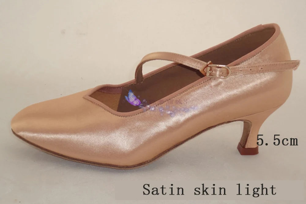 Women's Dance Sneakers – Latin Ballroom Jazz Satin Shoes BD138