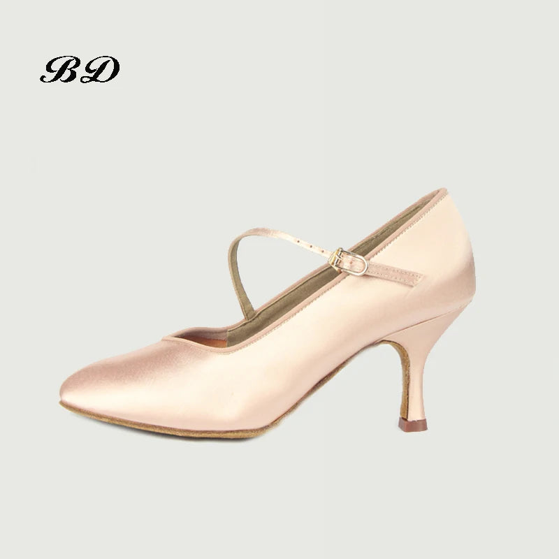 Women's Dance Sneakers – Latin Ballroom Jazz Satin Shoes BD138