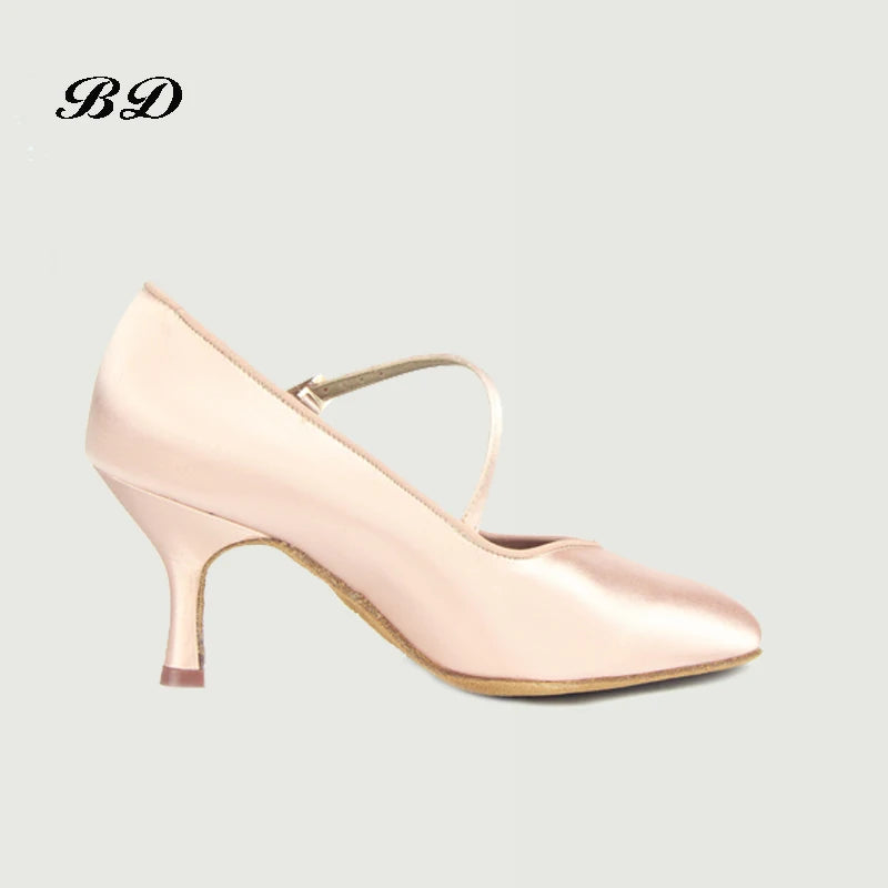 Women's Dance Sneakers – Latin Ballroom Jazz Satin Shoes BD138