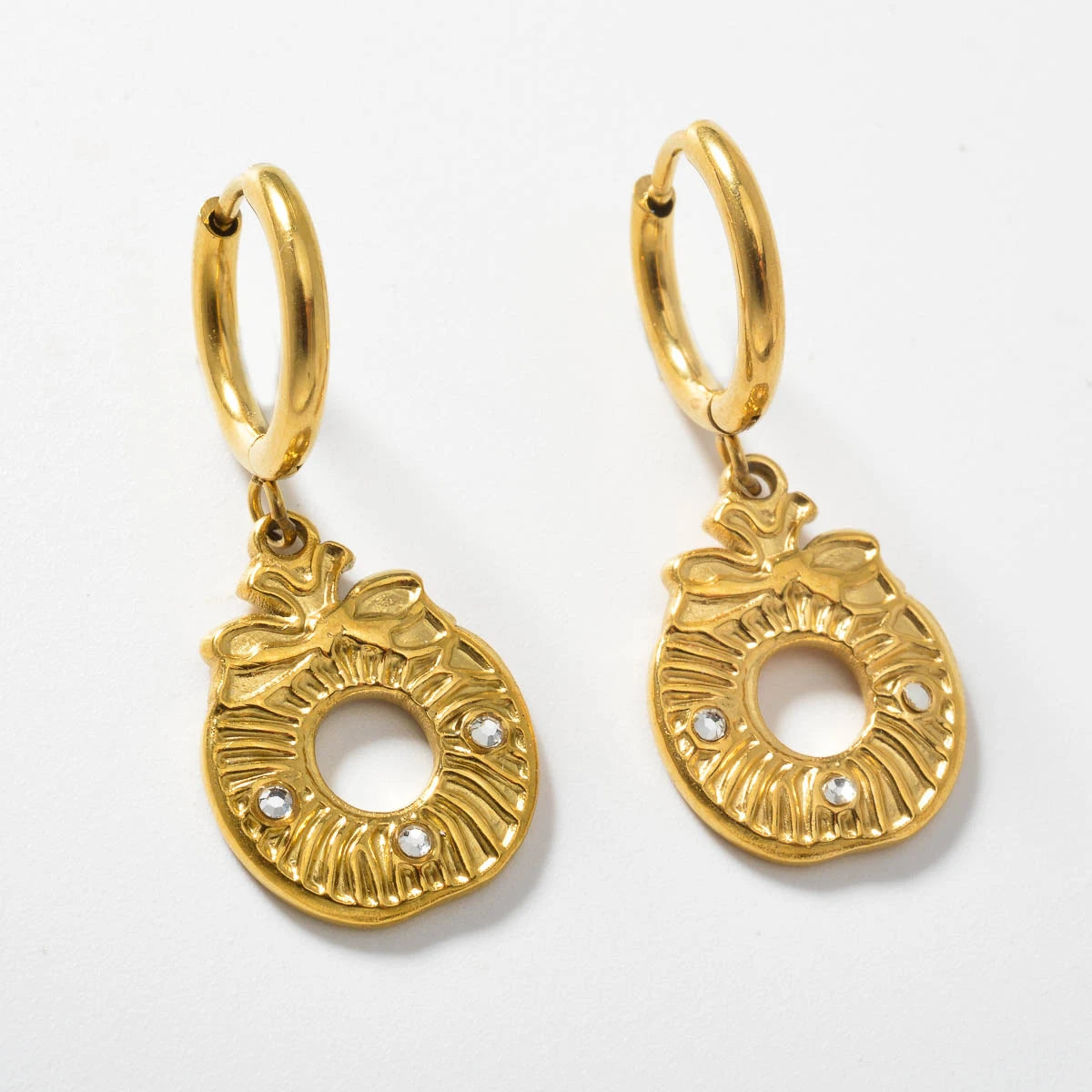 Elegant 18K Gold Plated Pendant Earrings – Dainty Women’s Jewelry for Parties, Gifts & Anniversaries