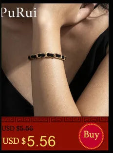 Punk Wide Lattice Chain Bracelet – Trendy Chunky Hand Chain for Women