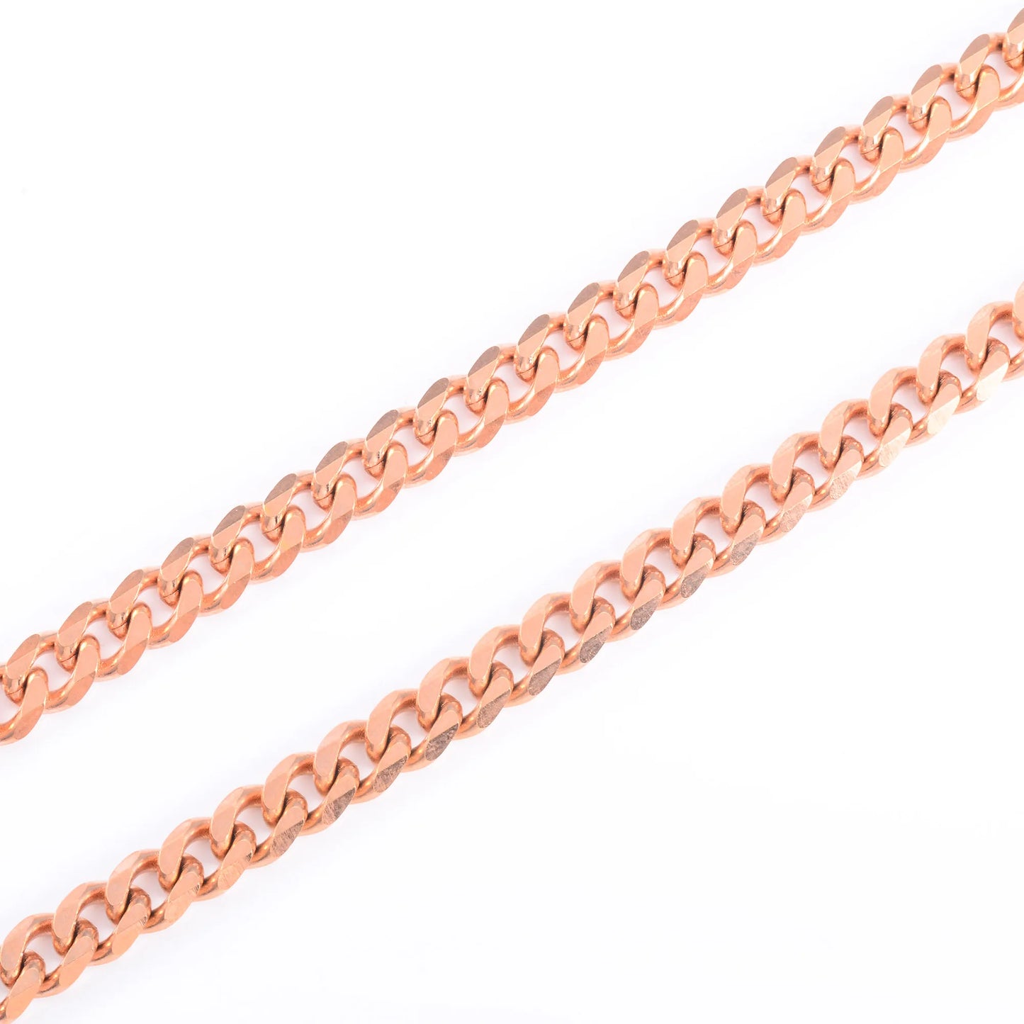 Rose Gold Stainless Steel Cuban Chain Necklace – Unisex Punk Choker